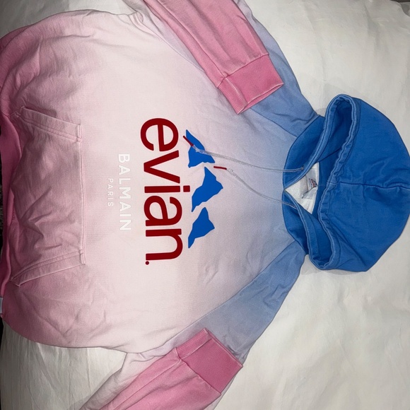 Balmain x Evian gradient-effect hoodie - Picture 3 of 8